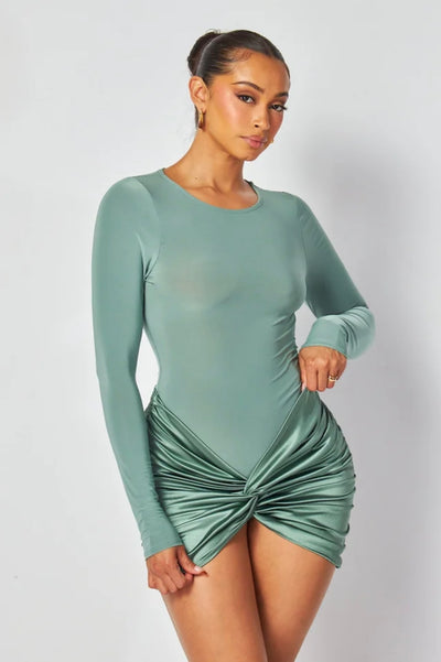 LORI SATIN DRESS