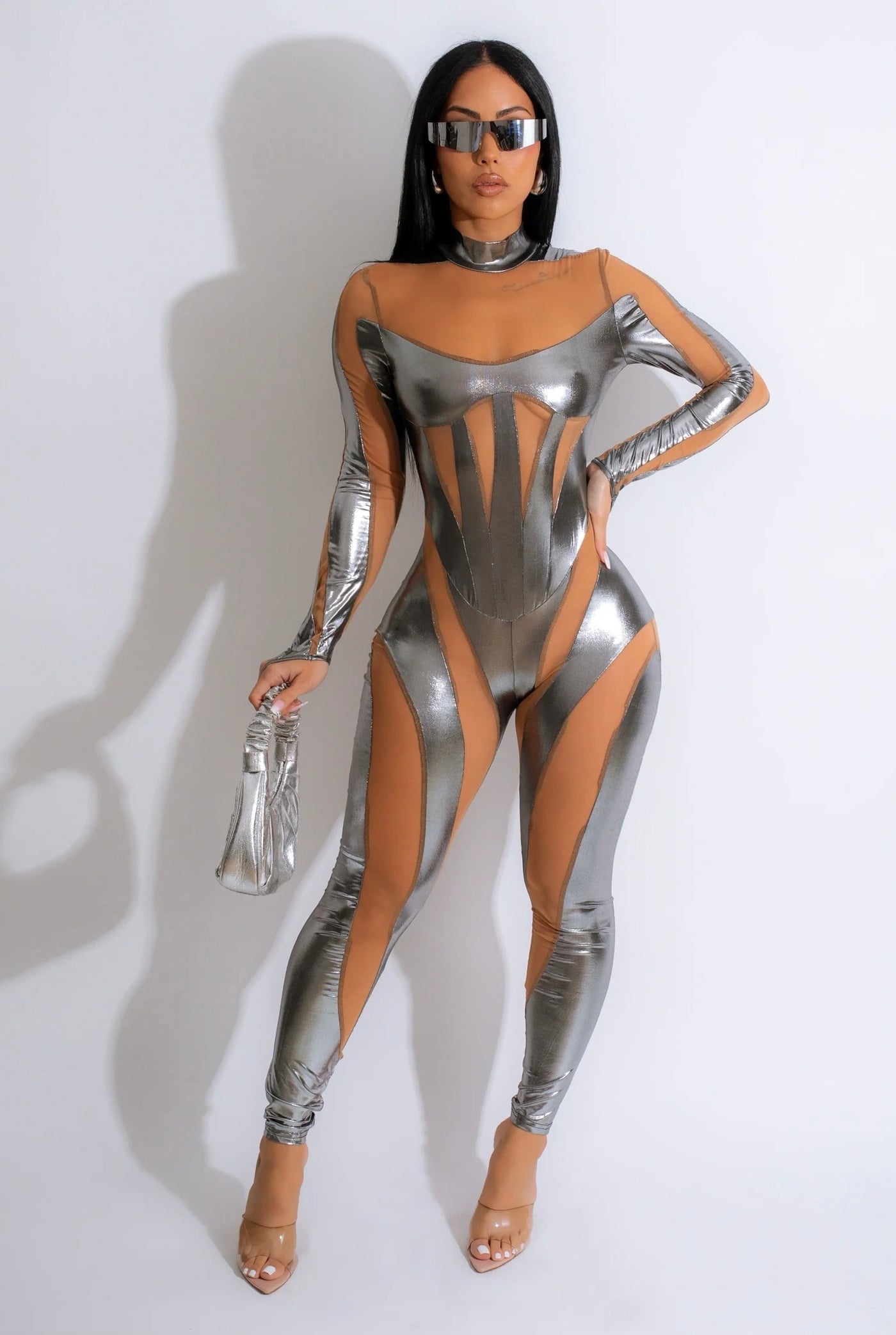 “THAT GIRL” METALLIC JUMPSUIT