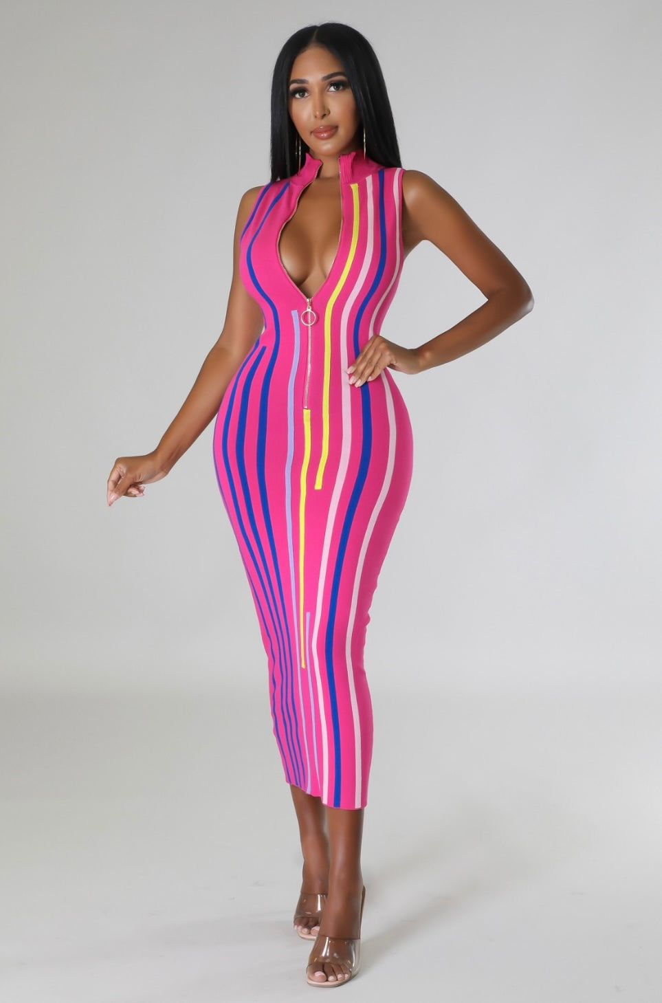 “HI BARBIE” RIBBED DRESS