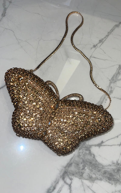 YOU GIVE ME BUTTERFLIES (GOLD) Purse from JC Collections