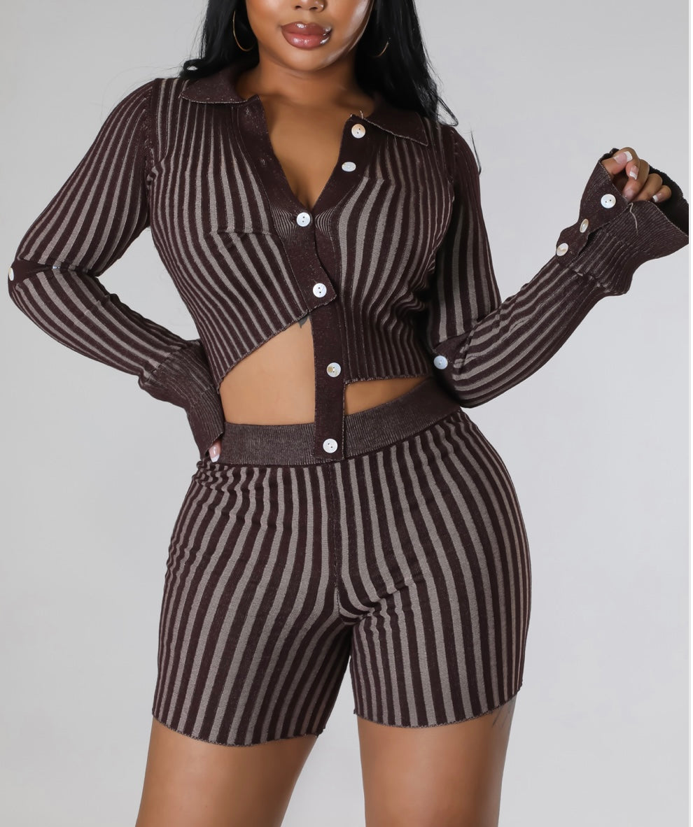 MOCHA SHORT SET