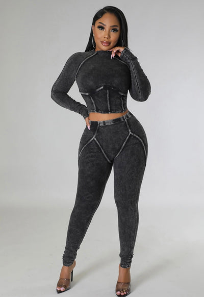 LONI LEGGING RIBBED SET